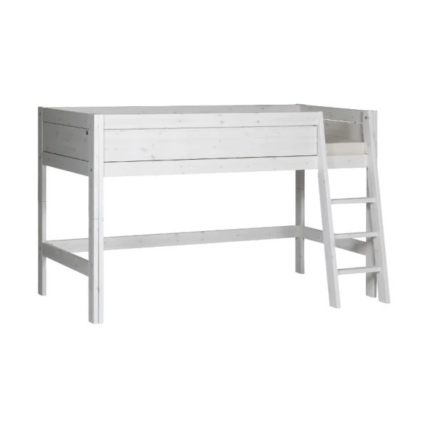 LIFETIME Kidsrooms Halfhoogslaper Luxe Schuine Trap Whitewash 3 LIFETIME Kidsrooms Halfhoogslaper Luxe Schuine Trap Whitewash