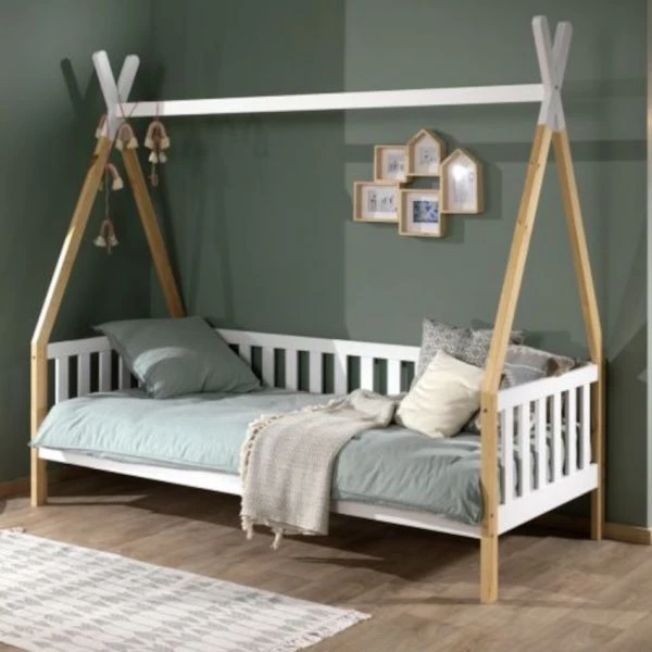 Vipack Tipi Bedbank Wit 90 X 200 Cm 4 Vipack Tipi Bedbank Wit 90 X 200 Cm - Afbeelding 2