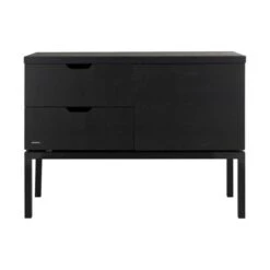 Kidsmill Savi Babykamer Zwart Eiken | Bed 60 X 120 Cm + Commode -Baby Ruth Winkel Kidsmill Savi commode 1 6e45