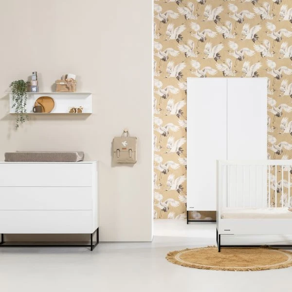 Kidsmill Modular 2 Commode 1D / 2L Mat Wit - Zwart - Mat Wit 6 Kidsmill Modular 2 Commode 1D / 2L Mat Wit - Zwart - Mat Wit - Afbeelding 4