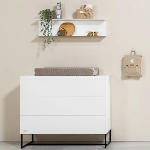 Kidsmill Modular 2 Commode 3L Mat Wit - Zwart - Mat Wit 5 Kidsmill Modular 2 Commode 3L Mat Wit - Zwart - Mat Wit - Afbeelding 3