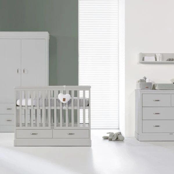 Kidsmill Newport Babykamer Grijs | Bed 60 X 120 Cm + Commode 3 Kidsmill Newport Babykamer Grijs | Bed 60 X 120 Cm + Commode