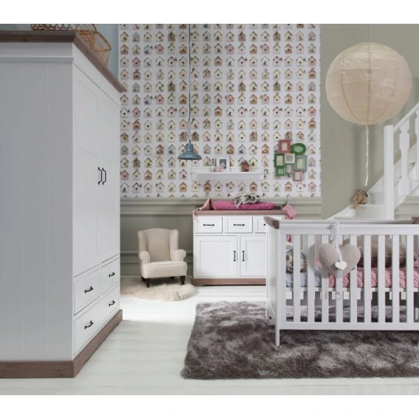 Kidsmill Savigno Babykamer Grijs | Bed 60 X 120 Cm + Commode 4 Kidsmill Savigno Babykamer Grijs | Bed 60 X 120 Cm + Commode - Afbeelding 2