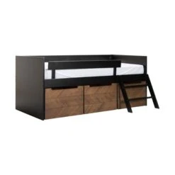 Europe Baby Beau Bedbank Zwart / Walnoot 90 X 200 Cm 7 Europe Baby Beau Bedbank Zwart / Walnoot 90 X 200 Cm -Baby Ruth Winkel beau walnoot bedbank 1 4786