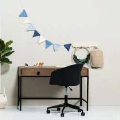 Europe Baby Beau Bureau Walnoot Incl. Metalen Onderstel -Baby Ruth Winkel beau walnoot metalen poot bedbank sfeer cc04