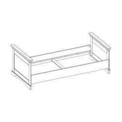 Kidsmill Chateau Bed Wit 90 X 200 Cm -Baby Ruth Winkel bed chateau wit 90 x 200 cm tekening 2dff