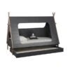 BLN Kids Tipi Bed Grijs Incl. Bedlade 90 X 200 Cm -Baby Ruth Winkel bln kids kinderbed incl bedlade tipi grijs e18c