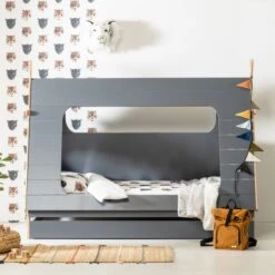 BLN Kids Tipi Bed Grijs Incl. Bedlade 90 X 200 Cm -Baby Ruth Winkel bln kids tipi bed grijs 90 x 200 cm 4 1 2f9d