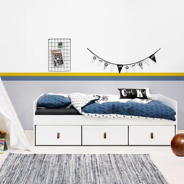 Bopita Indy Bedbank Wit / Naturel 90 X 200 Cm - Afbeelding 3