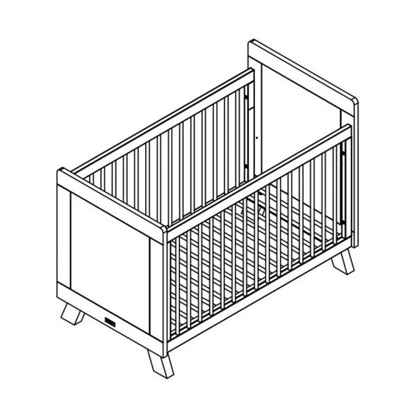 Bopita Lisa Babybed Wit / Naturel 60 X 120 Cm - Afbeelding 5