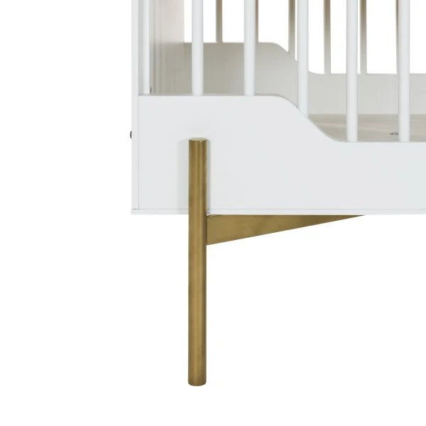 Kidsmill Boutique Babybed Wit / Bras 60 X 120 Cm 7 Kidsmill Boutique Babybed Wit / Bras 60 X 120 Cm - Afbeelding 5