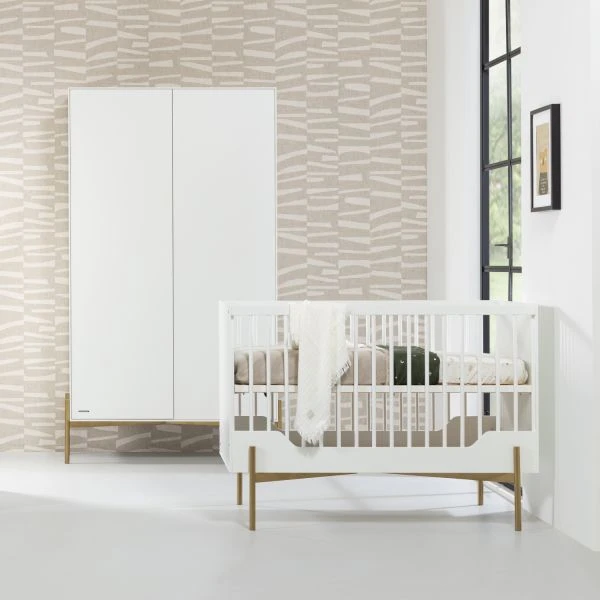 Kidsmill Boutique Babybed Wit / Bras 60 X 120 Cm 6 Kidsmill Boutique Babybed Wit / Bras 60 X 120 Cm - Afbeelding 4