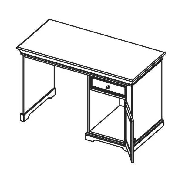 Kidsmill Chateau Bureau Wit 6 Kidsmill Chateau Bureau Wit - Afbeelding 4