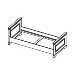 Kidsmill Chateau Kinderkamer Wit | Bed 90 X 200 Cm + Bureau -Baby Ruth Winkel chateau tekening ledikant 1 8afa