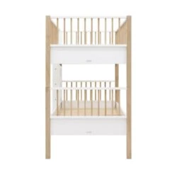 Bopita Mika Combi - Stapelbed Wit / Eiken 90 X 200 -Baby Ruth Winkel combi bunkbed 90x200 mika white oak 3 bccb