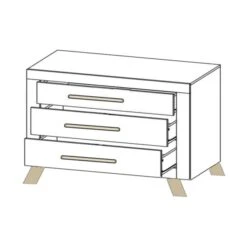 Bopita Lisa Commode Wit / Naturel -Baby Ruth Winkel commode lisa 5c94