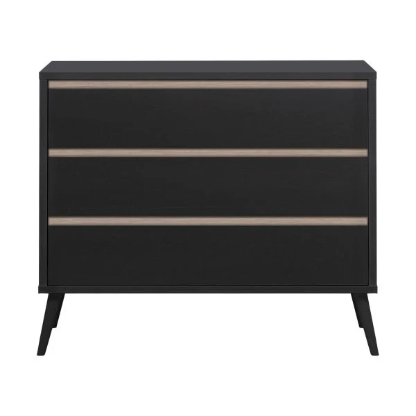 Europe Baby Sterre Commode Zwart / Oak 3 Europe Baby Sterre Commode Zwart / Oak