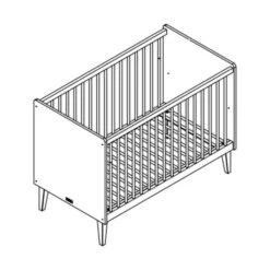 Bopita Indy Babybed Wit / Naturel 60 X 120 Cm 11 Bopita Indy Babybed Wit / Naturel 60 X 120 Cm -Baby Ruth Winkel indy babybed 60 x 120 tekening dcdb