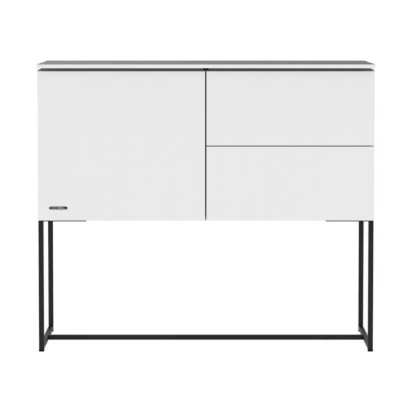 Kidsmill Modular 2 Commode 1D / 2L Mat Wit - Zwart - Mat Wit 3 Kidsmill Modular 2 Commode 1D / 2L Mat Wit - Zwart - Mat Wit