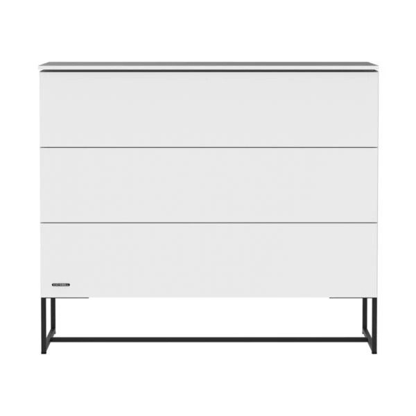 Kidsmill Modular 2 Commode 3L Mat Wit - Zwart - Mat Wit 3 Kidsmill Modular 2 Commode 3L Mat Wit - Zwart - Mat Wit