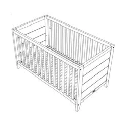 Bopita Job Babybed Vintage Honey 70 X 140 Cm -Baby Ruth Winkel job babybed 70 x 140 tekening c25d