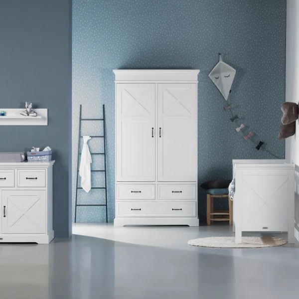 Kidsmill Savigno Babybed 70 X 140 Cm Wit Met Kruis - Afbeelding 3