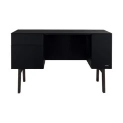 Kidsmill Sixties Kinderkamer Zwart Mat / Walnoot | Bed 90 X 200 Cm + Bureau -Baby Ruth Winkel kidsmill sixties bureau zwart mat walnoot 1 dc41