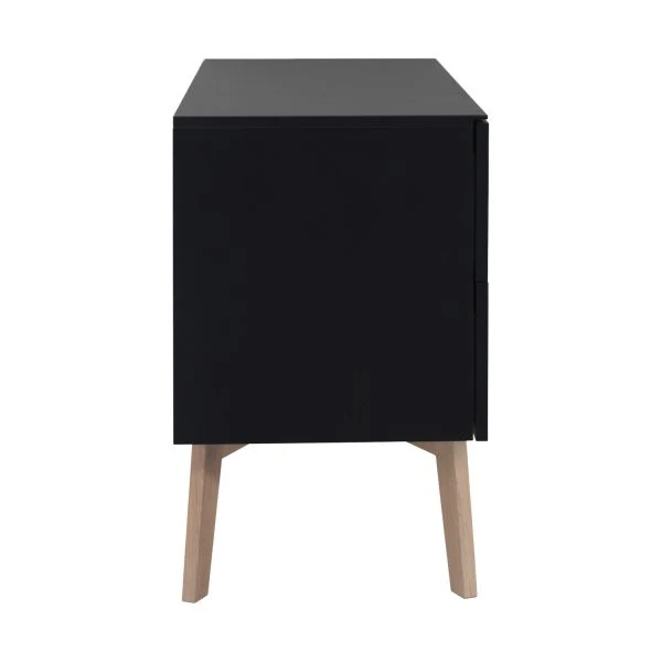Kidsmill Sixties Commode Zwart Mat / Naturel 5 Kidsmill Sixties Commode Zwart Mat / Naturel - Afbeelding 3