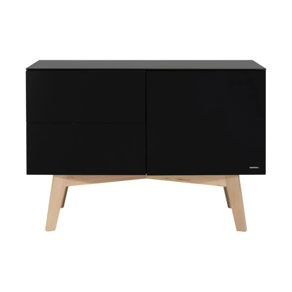 Kidsmill Sixties Commode Zwart Mat / Naturel 3 Kidsmill Sixties Commode Zwart Mat / Naturel
