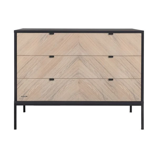 Kidsmill Vince Babykamer Black / Oak | Bed 60 X 120 Cm + Commode Breed 6 Kidsmill Vince Babykamer Black / Oak | Bed 60 X 120 Cm + Commode Breed - Afbeelding 4