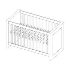 Kidsmill Long Island Babybed Zwart / Oldwood 60 X 120 Cm -Baby Ruth Winkel knipsel costa cot 60 x 120 4 0f93