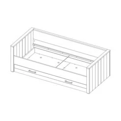Kidsmill Sem Nautic Grijs Bedbank Met Lade 90 X 200 Cm 7 Kidsmill Sem Nautic Grijs Bedbank Met Lade 90 X 200 Cm -Baby Ruth Winkel knipsel fjord bed 90 x 200 with drawer 72a4