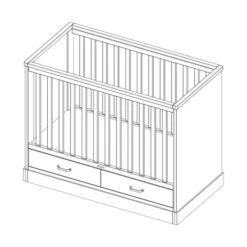 Kidsmill Newport Babybed Wit 70 X 140 Cm -Baby Ruth Winkel knipsel newport ll cot 60 x 120 1 4 1 1 9109