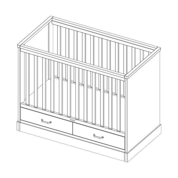 Kidsmill Newport Babybed Wit 70 X 140 Cm - Afbeelding 5