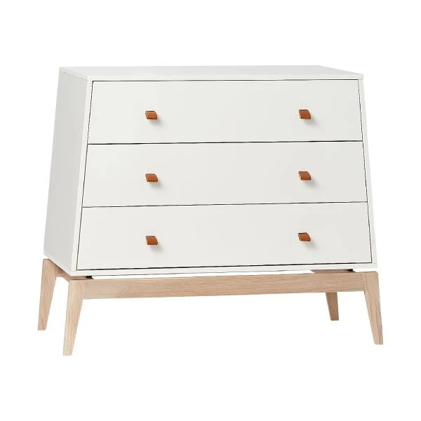 Leander Luna Commode White / Oak 3 Leander Luna Commode White / Oak