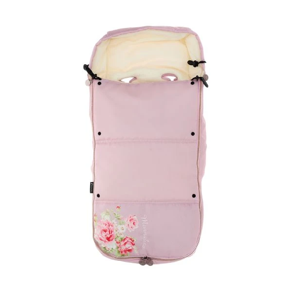 Leclerc Baby X Monnalisa Voetenzak Antique Pink 3 Leclerc Baby X Monnalisa Voetenzak Antique Pink