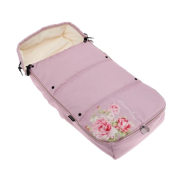 Leclerc Baby X Monnalisa Voetenzak Antique Pink 4 Leclerc Baby X Monnalisa Voetenzak Antique Pink - Afbeelding 2