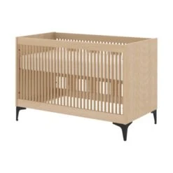 Kidsmill Levi Babykamer | Bed 60 X 120 Cm + Commode Naturel Eiken -Baby Ruth Winkel levi ledikant 60x120 eiken ronde poot 2 8aa7
