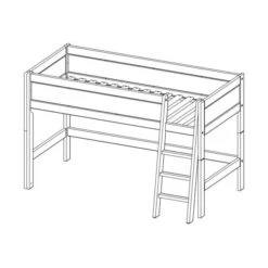 LIFETIME Kidsrooms Halfhoogslaper Luxe Schuine Trap Whitewash 10 LIFETIME Kidsrooms Halfhoogslaper Luxe Schuine Trap Whitewash -Baby Ruth Winkel life time life time halfhoogslaper tekening ca2f