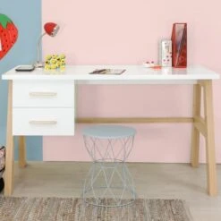 Bopita Lisa Bureau Wit / Naturel -Baby Ruth Winkel lisa sfeer bureau 20fa