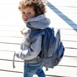 Little Company Mika Quilted Rugtas Blauw -Baby Ruth Winkel little company mika quilted rugtas blauw 7 50a9