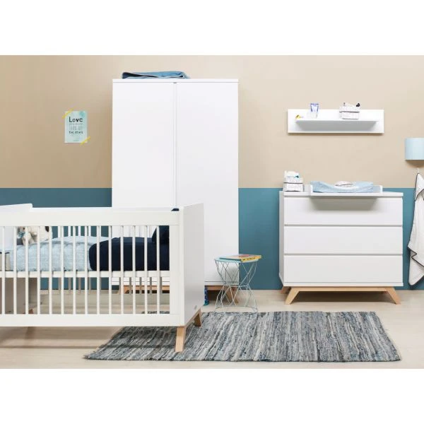Bopita Lynn Babykamer Wit | Bed 60 X 120 Cm + Commode 4 Bopita Lynn Babykamer Wit | Bed 60 X 120 Cm + Commode - Afbeelding 2