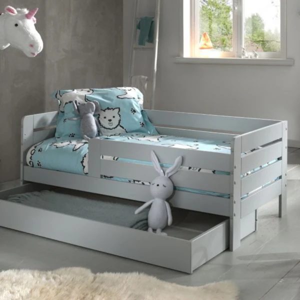 Vipack Toddler Ledikant Horizontaal Grijs 70 X 140 Cm 6 Vipack Toddler Ledikant Horizontaal Grijs 70 X 140 Cm - Afbeelding 4