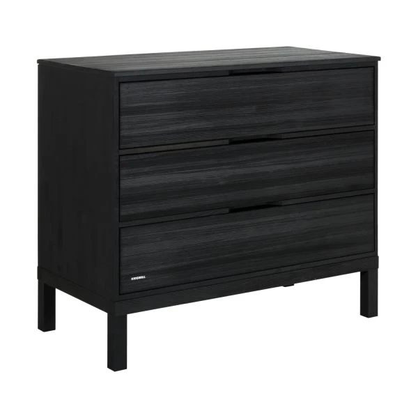 Kidsmill Pure Wood Commode Zwart Geborsteld 4 Kidsmill Pure Wood Commode Zwart Geborsteld - Afbeelding 2