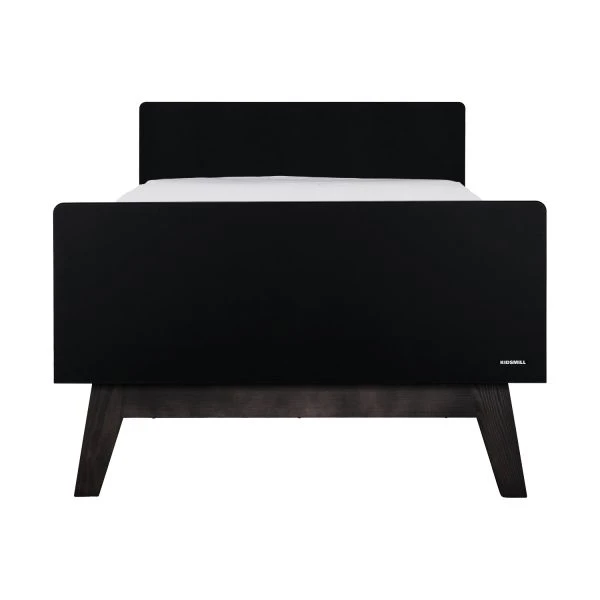 Kidsmill Sixties Bed Zwart Mat / Walnoot 90 X 200 Cm - Afbeelding 3