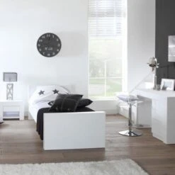 Kidsmill Alaska Bed Wit Mat 90 X 200 Cm -Baby Ruth Winkel tienerkamer alaska wit mat klein 1 2 2 7e55