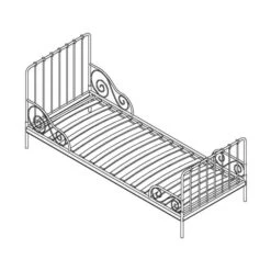 Vipack Alice Metal Bed Roze 90 X 200 Cm 7 Vipack Alice Metal Bed Roze 90 X 200 Cm -Baby Ruth Winkel vipack alice bed tekening 420e