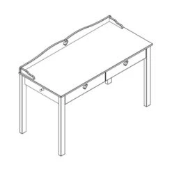 Vipack Amori Bureau Wit -Baby Ruth Winkel vipack amori bureau wit 1 1 520d