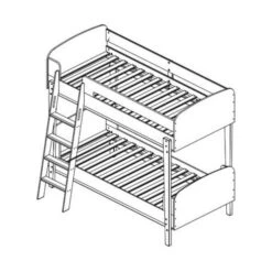 Vipack Kiddy Halfhoogslaper Wit -Baby Ruth Winkel vipack kiddy halfhoogslaper tekening 1098