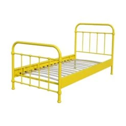 Vipack New York Bed Metaal Geel 90 X 200 Cm